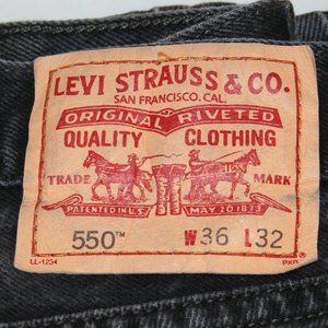 Levi's 550 Relaxed Fit Jeans Black